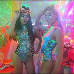 Little Black Diamond Espionage Bodysuit Small